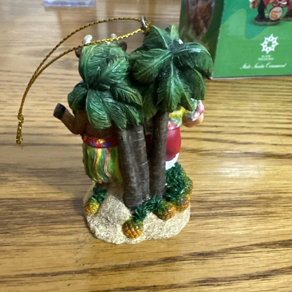 Slavic Treasures~SSO- HI1 Hawaii State Santa-Santa and Reindeer